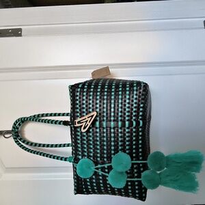 Maria Victoria  Upcycled, Handwoven Medium Basket Purse